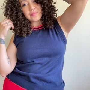 J. Crew Navy Blue Knit Top